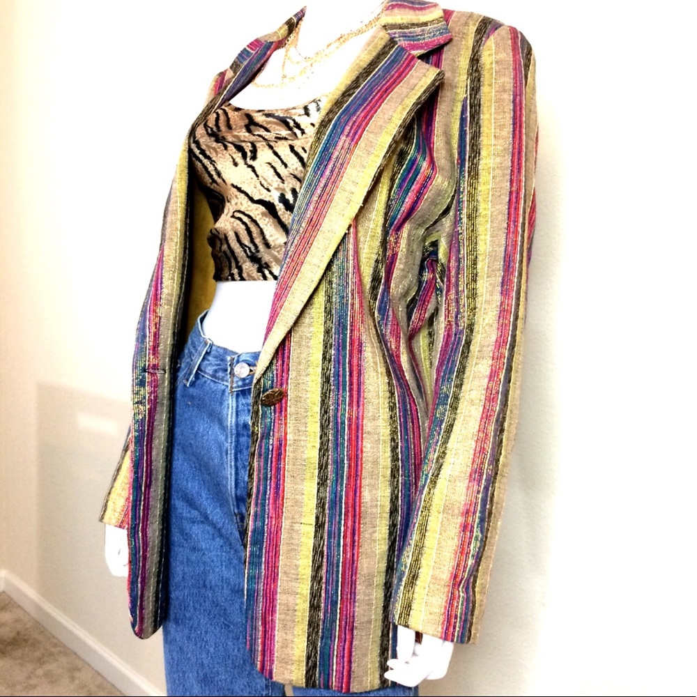 Vintage Giancarlo Ferrari oversized blazer single breasted jacket - Picture 8 of 8